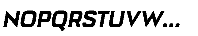 Bauhold Semibold Over Italic Font UPPERCASE
