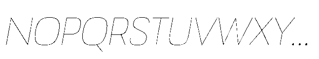 Bauhold Thin Medium Italic Font UPPERCASE