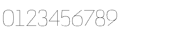 Bauhold Thin Medium Font OTHER CHARS