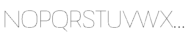Bauhold Thin Medium Font UPPERCASE