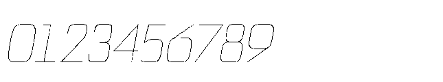 Bauhold Thin Over Italic Font OTHER CHARS