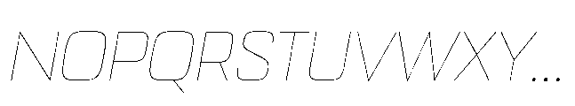 Bauhold Thin Over Italic Font UPPERCASE