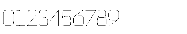 Bauhold Thin Over Font OTHER CHARS