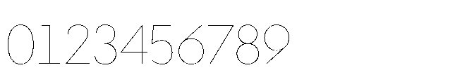 Bauhold Thin Font OTHER CHARS