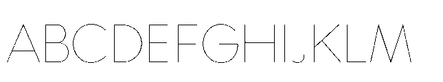 Bauhold Thin Font UPPERCASE