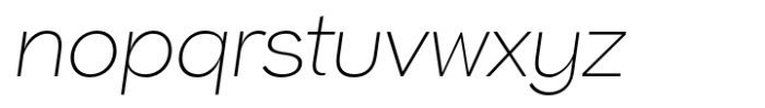 Baustil Thin Italic Font LOWERCASE