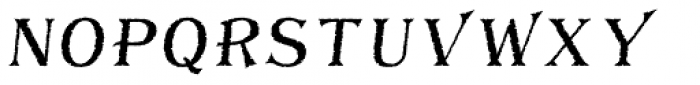 Bay Tavern Fill S Italic Font LOWERCASE