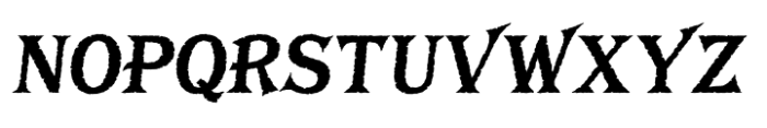 Bay Tavern Plain Bold Italic Font UPPERCASE
