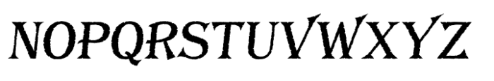 Bay Tavern S Plain Italic Font UPPERCASE