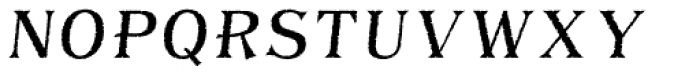 Bayside Tavern Fill S Italic Font LOWERCASE