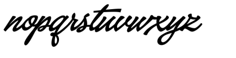 Baystar Script Bold Font LOWERCASE