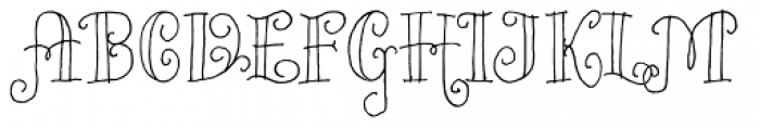 Bazaruto Iron Hand Font UPPERCASE