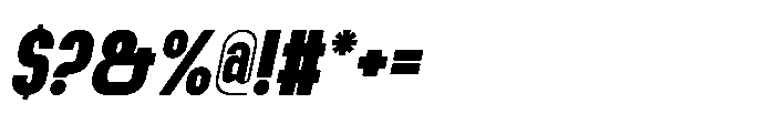 Bazig Bold Italic Font OTHER CHARS