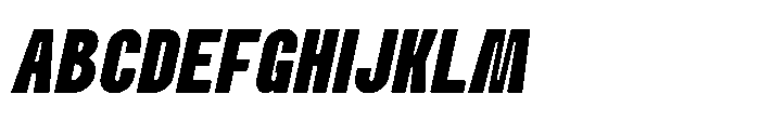 Bazig Bold Italic Font UPPERCASE