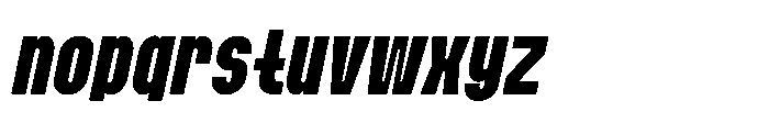 Bazig Bold Italic Font LOWERCASE