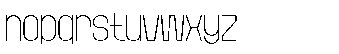 Bazig Thin Font LOWERCASE