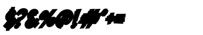 Bazinga Comic Shadow Left Italic Font OTHER CHARS