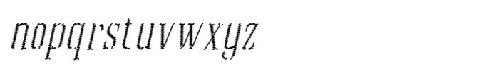 Bazza Expanded Italic Scribble Font LOWERCASE