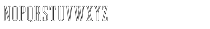 Bazza Expanded Outline Font UPPERCASE