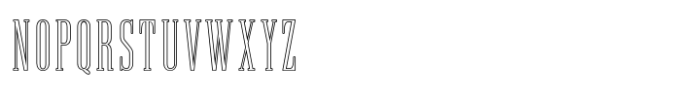 Bazza Outline Font UPPERCASE