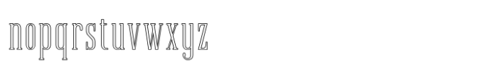 Bazza Outline Font LOWERCASE