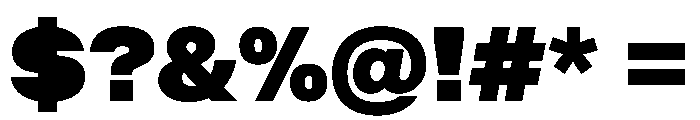 BALGrotesk Black Instance Font OTHER CHARS