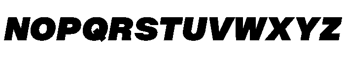 BALGrotesk BlackItalic Instance Font UPPERCASE