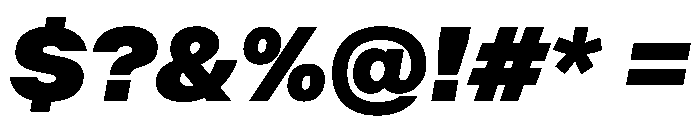 BALGrotesk BlackItalic Font OTHER CHARS