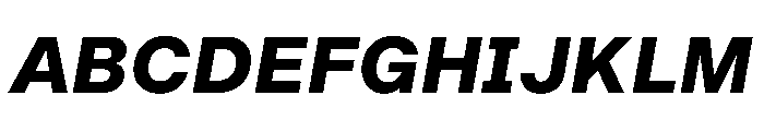 BALGrotesk BoldItalic Font UPPERCASE