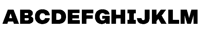 BALGrotesk ExtraBold Instance Font UPPERCASE