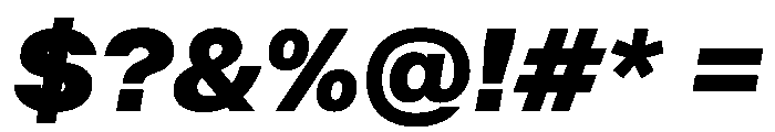 BALGrotesk ExtraBoldItalic Instance Font OTHER CHARS