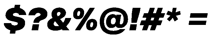 BALGrotesk ExtraBoldItalic Font OTHER CHARS