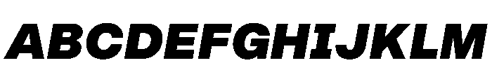 BALGrotesk ExtraBoldItalic Font UPPERCASE