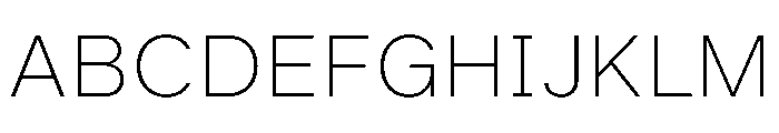 BALGrotesk ExtraLight Instance Font UPPERCASE