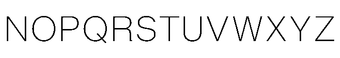 BALGrotesk ExtraLight Instance Font UPPERCASE