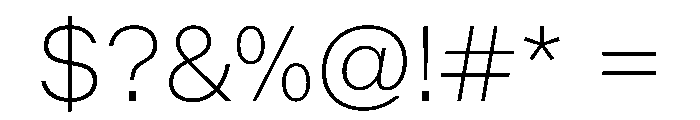BALGrotesk ExtraLight Font OTHER CHARS