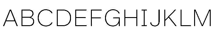 BALGrotesk ExtraLight Font UPPERCASE