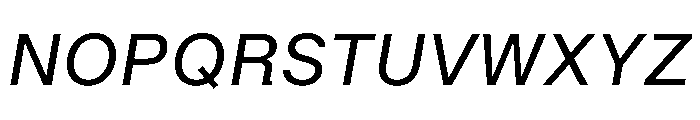 BALGrotesk Italic Instance Font UPPERCASE