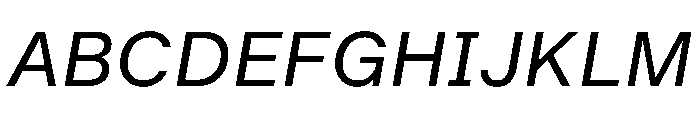 BALGrotesk Italic Font UPPERCASE