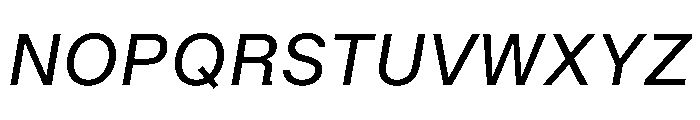 BALGrotesk Italic Font UPPERCASE