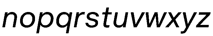 BALGrotesk Italic Font LOWERCASE