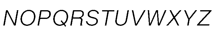 BALGrotesk LightItalic Instance Font UPPERCASE