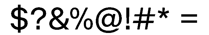 BALGrotesk Regular Instance Font OTHER CHARS