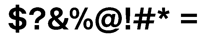BALGrotesk SemiBold Instance Font OTHER CHARS
