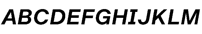 BALGrotesk SemiBoldItalic Instance Font UPPERCASE