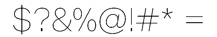 BALGrotesk Thin Font OTHER CHARS