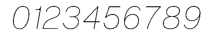 BALGrotesk ThinItalic Instance Font OTHER CHARS