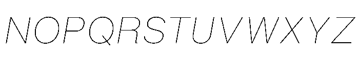 BALGrotesk ThinItalic Instance Font UPPERCASE