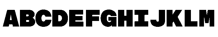 BALGroteskMono Black Instance Font UPPERCASE