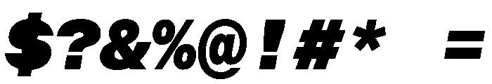 BALGroteskMono BlackItalic Instance Font OTHER CHARS